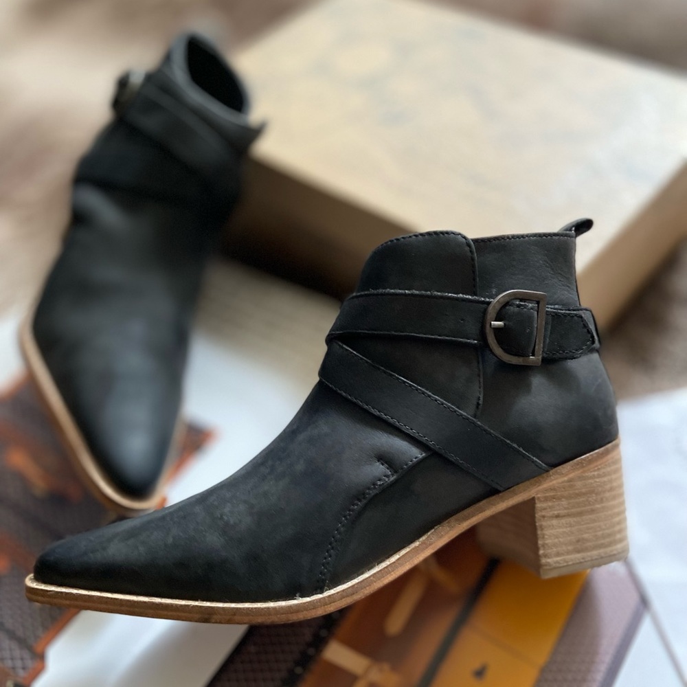 Free People Back Loop Ankle Boots